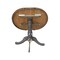 International Concepts Round 36 in Rd top ped table, 12 in leaf, 41.3 inh, bar Height, Hickory/Washed Coal, 36 W, 48 L, Wood K45-36RXT-6B-2 - alternate 9
